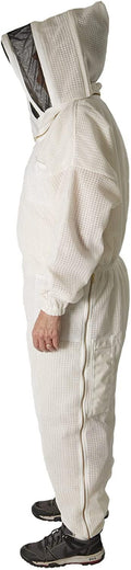 ultra breeze large beekeeping suit with veil, 1-unit, white