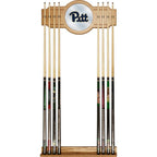 University of Pittsburgh 30 in. Wooden Billiard Cue Rack with Mirror