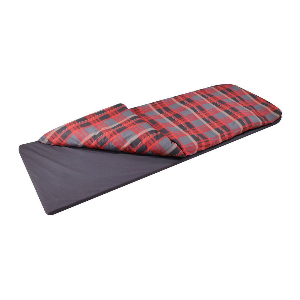 Duvalay Extra-LarLumberjack Pattern Luxury Memory Foam Sping Bag and Duvet