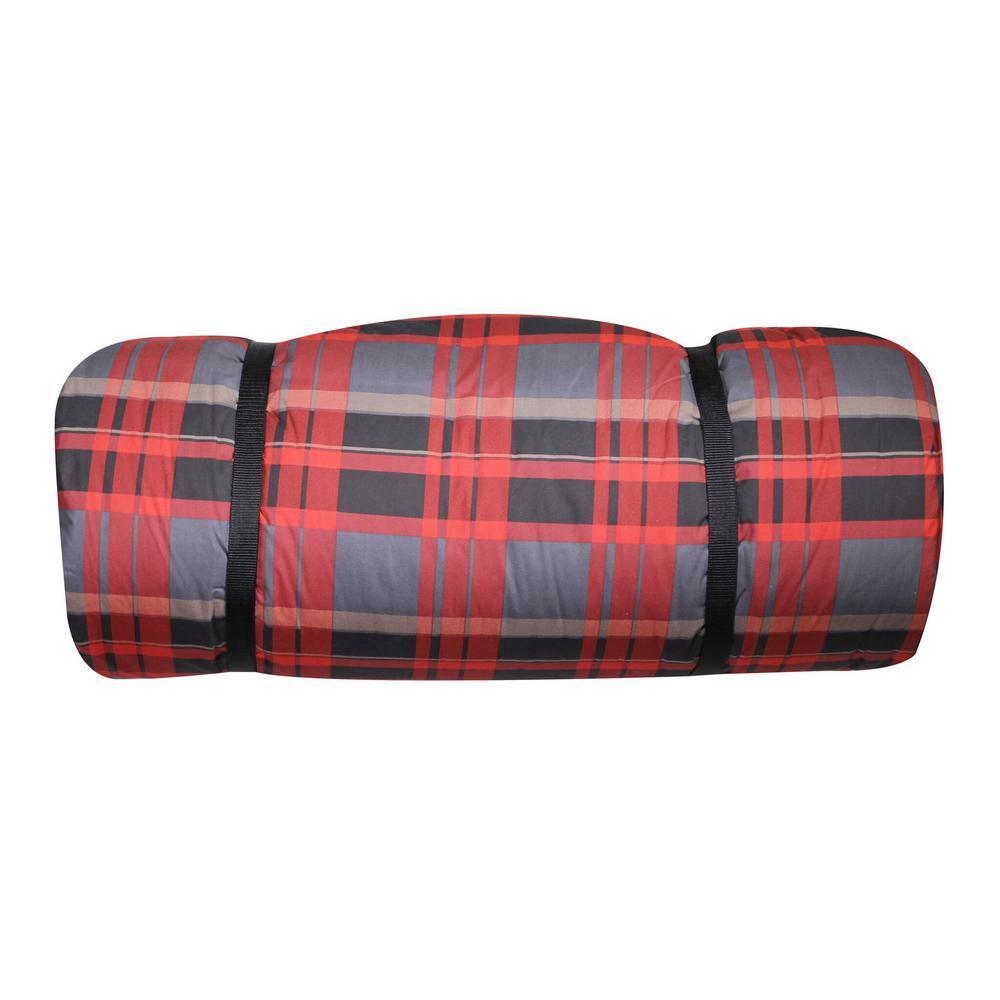 Duvalay Extra-LarLumberjack Pattern Luxury Memory Foam Sping Bag and Duvet