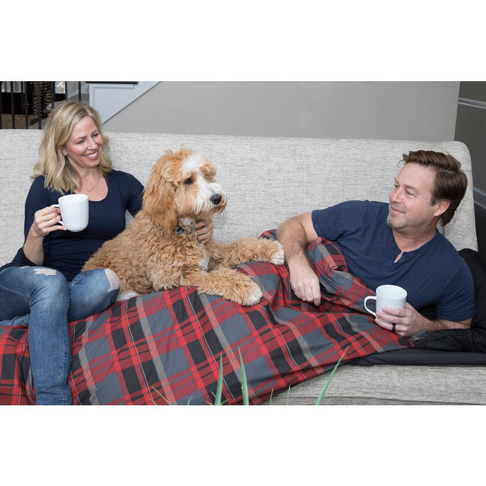 Duvalay Extra-LarLumberjack Pattern Luxury Memory Foam Sping Bag and Duvet