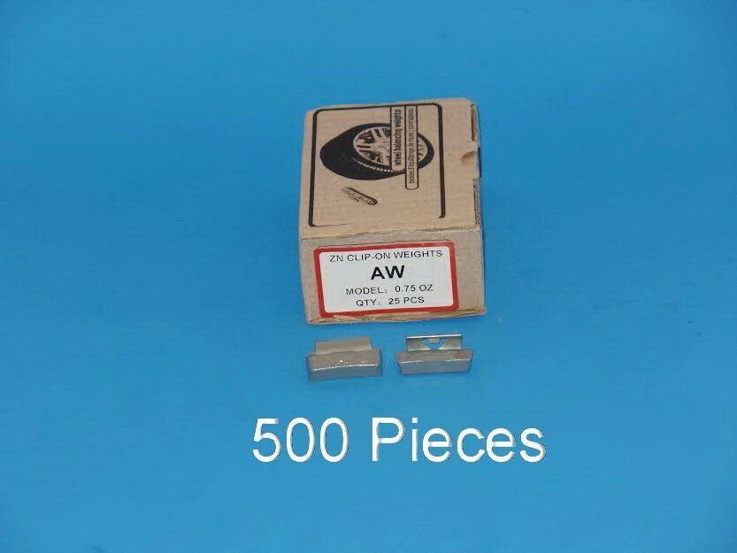 Wholesales Price 500 Pcs CLIP-ON WHEEL WEIGHT  0.75oz 3/4oz AWZ0.75 OZ