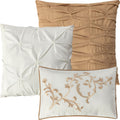 Penelope 14 Piece Paisley Jacquard Comforter Set in Taupe by Nanshing, Queen