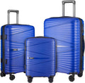 Luggage Sets 3 Piece Carry On Luggage Set Clearance Hardside Suitcase Sets with Spinner Wheels TSA Lock (20in/24in/28in)