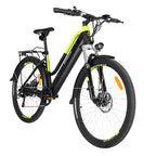 INTHEAIR Adults 26 In. 350 W Electric Mountain Commuter Bicycle for Women Men with 36 V/10.4 Ah Hidden Removable Battery, Fast Charge,  7 Speed Gears
