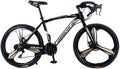 LISMENT Road Bike,High Carbon Steel Road Bicycle for Men&amp;Women,700c 3 Spoke Aluminum Wheels,Road Race Bike for Beginners