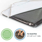 HealthyLine 4-in-1 Pet Mat Tourmaline Medium 3220 Firm - Heating Pet Bed with Far Infrared Rays Therapy - PEMF 7.8 Hz - Tension and Muscle Relaxation Hot Stone Therapy - Negative Ion Therapy