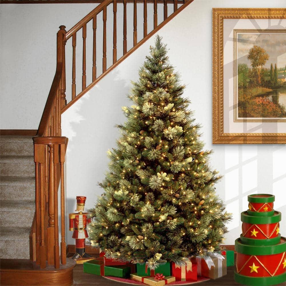 7 ft. Carolina Pine Artificial Christmas Tree with Clear Lights