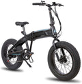 Hiland 500W Aluminum 20 inch Electric Fat Tire Folding Bike  7 Speed Disc Brake Lightweight &amp; Aluminum Folding Ebike