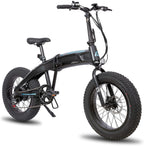 Hiland 500W Aluminum 20 inch Electric Fat Tire Folding Bike  7 Speed Disc Brake Lightweight &amp; Aluminum Folding Ebike