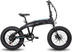 Hiland 500W Aluminum 20 inch Electric Fat Tire Folding Bike  7 Speed Disc Brake Lightweight &amp; Aluminum Folding Ebike