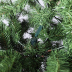 6.5 ft. Pre-Lit Christmas Tree Artificial with Warm White Lights, Green