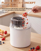 Ice Cream Maker Machine – 2.1 Quart Ice Cream Machine for Gelato, Sorbet & Frozen Yogurt, Pre-Freeze Bowl, LCD Screen and Timer, Perfect for 6-10 Servings, Easy to Use & Clean