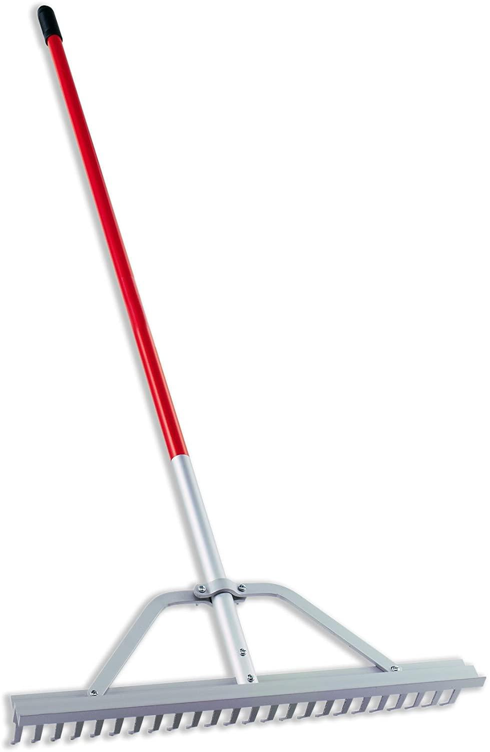 corona clipper 24-inch aluminum landscape rake rk61061