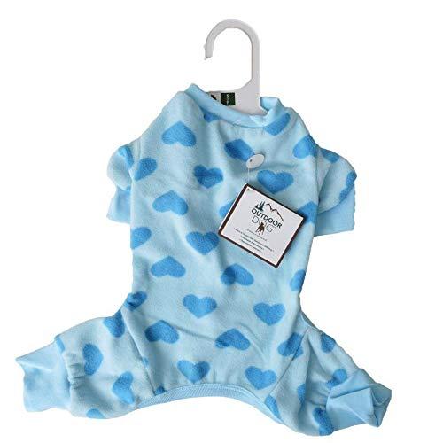Lookin Good Heart Fce Dog Pajamas - Blue (6 Pack)