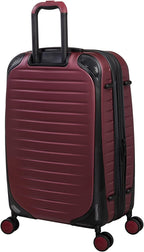 Lineal 32" Hardside Checked 8 Wheel Expandable Spinner, Red
