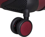 Lineal 32" Hardside Checked 8 Wheel Expandable Spinner, Red