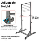 Pull-up &amp; Squat Rack 2x2in Tubes. Power Rack with Adjustable Pull Up Bar &amp; J-Cups. Commercial Grade Squat Stand for Strength Training &amp; Weightlifting.