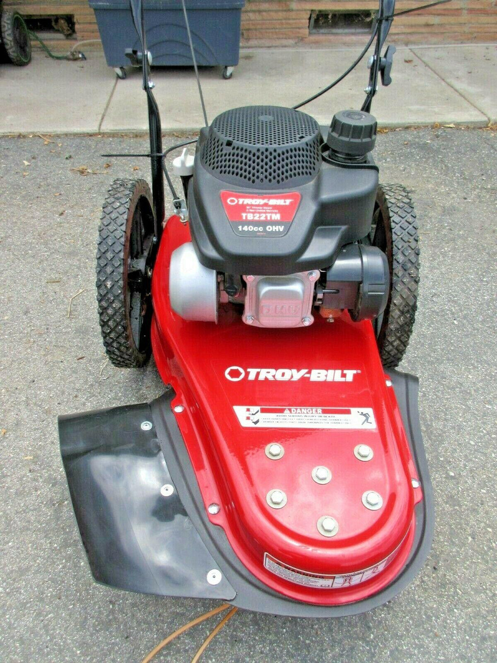 Brush mower 22 In. 140 Cc Gas Walk Behind String Trimmer Mower Troy bilt