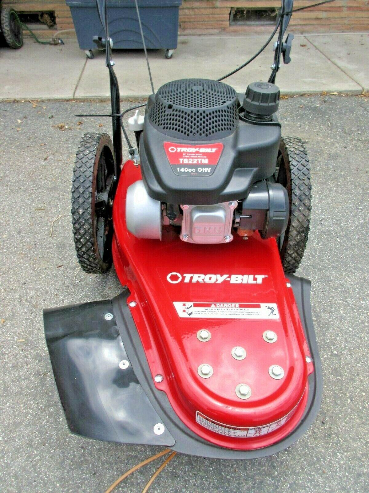 Brush mower 22 In. 140 Cc Gas Walk Behind String Trimmer Mower Troy bilt