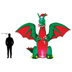 9 ft Christmas Dragon Holiday Inflatable