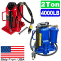 44092lb Air Hydraulic Bottle Jack 20 Ton Manual Heavy Duty Auto Truck RV Repair