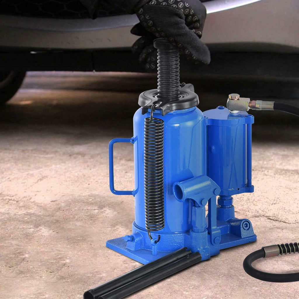 44092lb Air Hydraulic Bottle Jack 20 Ton Manual Heavy Duty Auto Truck RV Repair