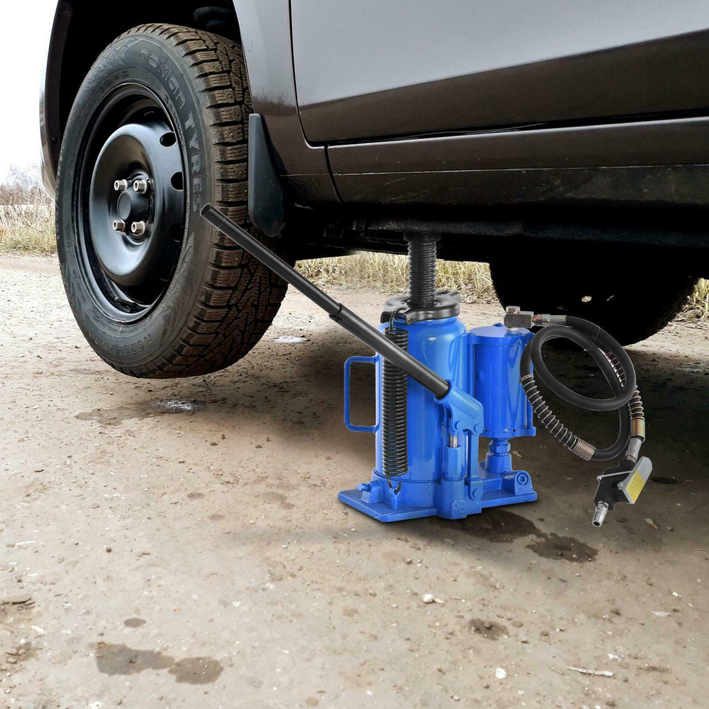 44092lb Air Hydraulic Bottle Jack 20 Ton Manual Heavy Duty Auto Truck RV Repair