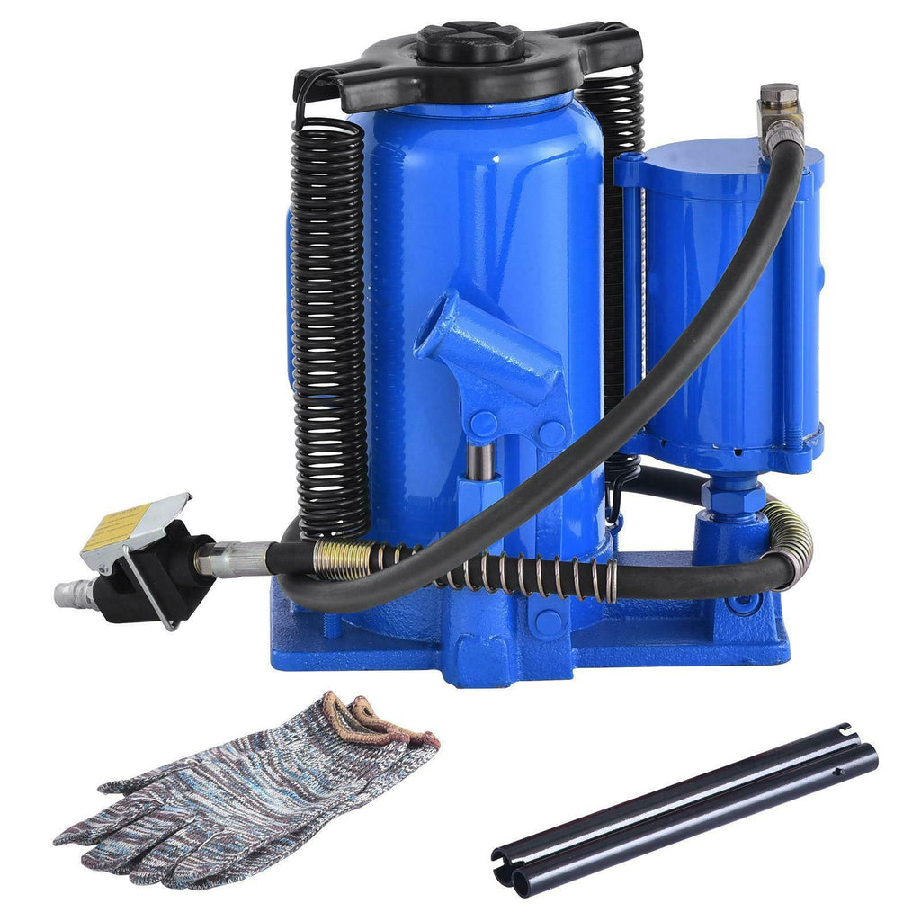 44092lb Air Hydraulic Bottle Jack 20 Ton Manual Heavy Duty Auto Truck RV Repair