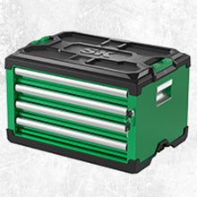 Modular Stackable StoraTool Box, 20.5 Inch, 4-Drawer Steel Box, Magnetic Auto-Lock Mechanism, Holds up to 60 Pounds