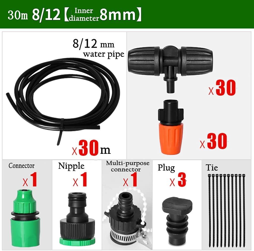 BBGS Micro Drip Irrigation System Kit with Adjustable Nozzle Automatic Sprinkler Sprayer and Dripper, Plant Watering Kit, Outdoor Mist Cooling System (Color : Style 4)