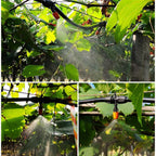 BBGS Automatic Irrigation System Kit, Dripper Plant Self Watering Garden Hose Micro Drip Atomization System, with Timer, Used in Garden Plant Greenhouse (Color : Style 3)