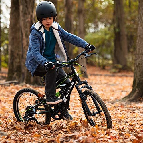 Royce Union Kids Aluminum Mountain Bike, Boys, Dual Suspension, 6-Speed 20inch, RTX, Black (73509)