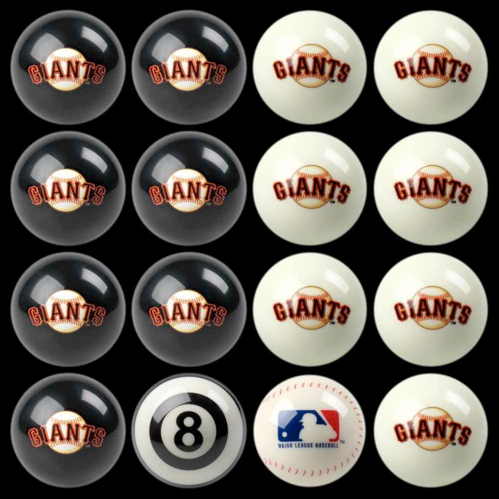 San Francisco Giants Home Vs Away Billiard Ball Full Set of 16
