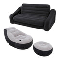 Inflatable Queen Size Sofa Bed + Inflatable LounChair and Ottoman Set