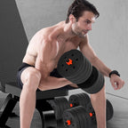 Adjustable Dumbbell Set Home Gym 50KG/110LBS