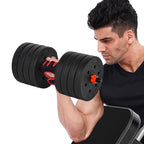 Adjustable Dumbbell Set Home Gym 50KG/110LBS