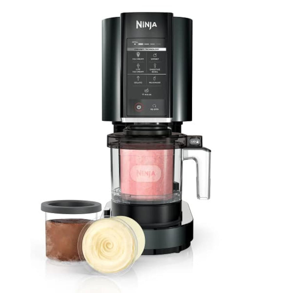 CREAMi Ice Cream, Sorbet, Milkshake Maker + 3 CREAMi Pints, Black