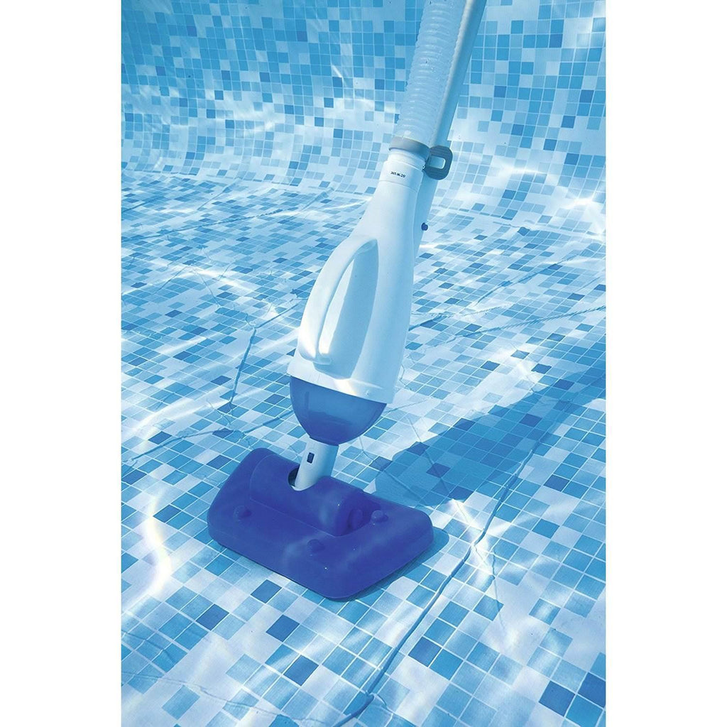 58212 530 GPH AquaCrawl Above Ground Swimming Pool Maintenance Vacuum Cleaner with Conversion Nozzles, Brush