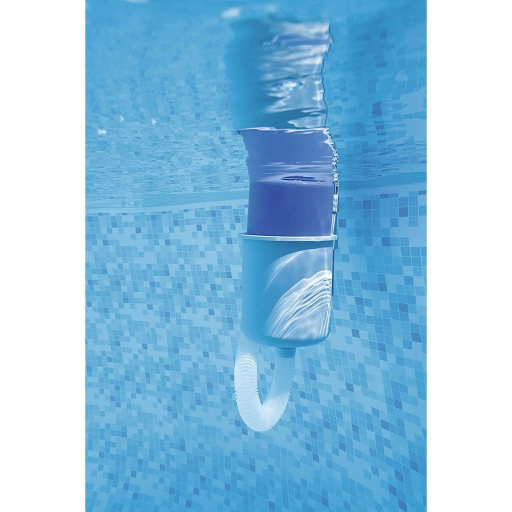 58212 530 GPH AquaCrawl Above Ground Swimming Pool Maintenance Vacuum Cleaner with Conversion Nozzles, Brush