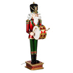 52"H Nutcracker Playing Drum w/Moving Hands and LED Lights