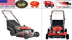 Self Propelled Walk Behind Lawn Mower Lightweight Compact 21" 170cc Gas New