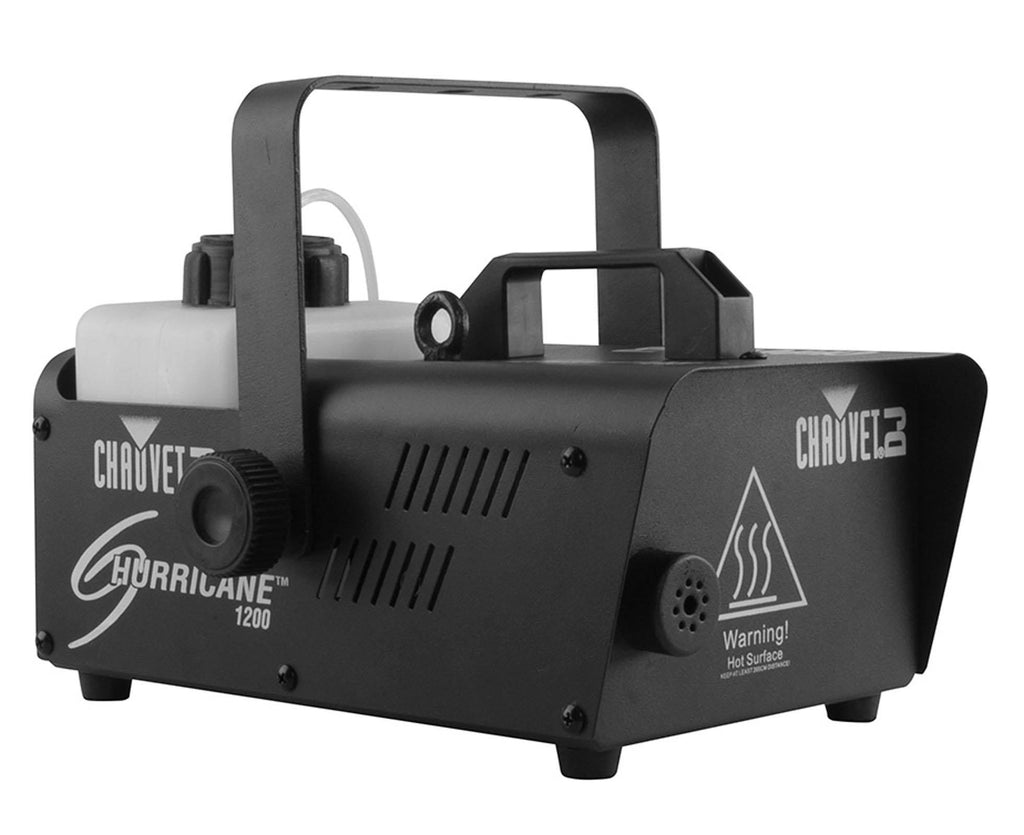 Chauvet DJ Hurricane 1200 1.0L Pro Fog/Smoke Machine with Wired Remote (4 Pack)