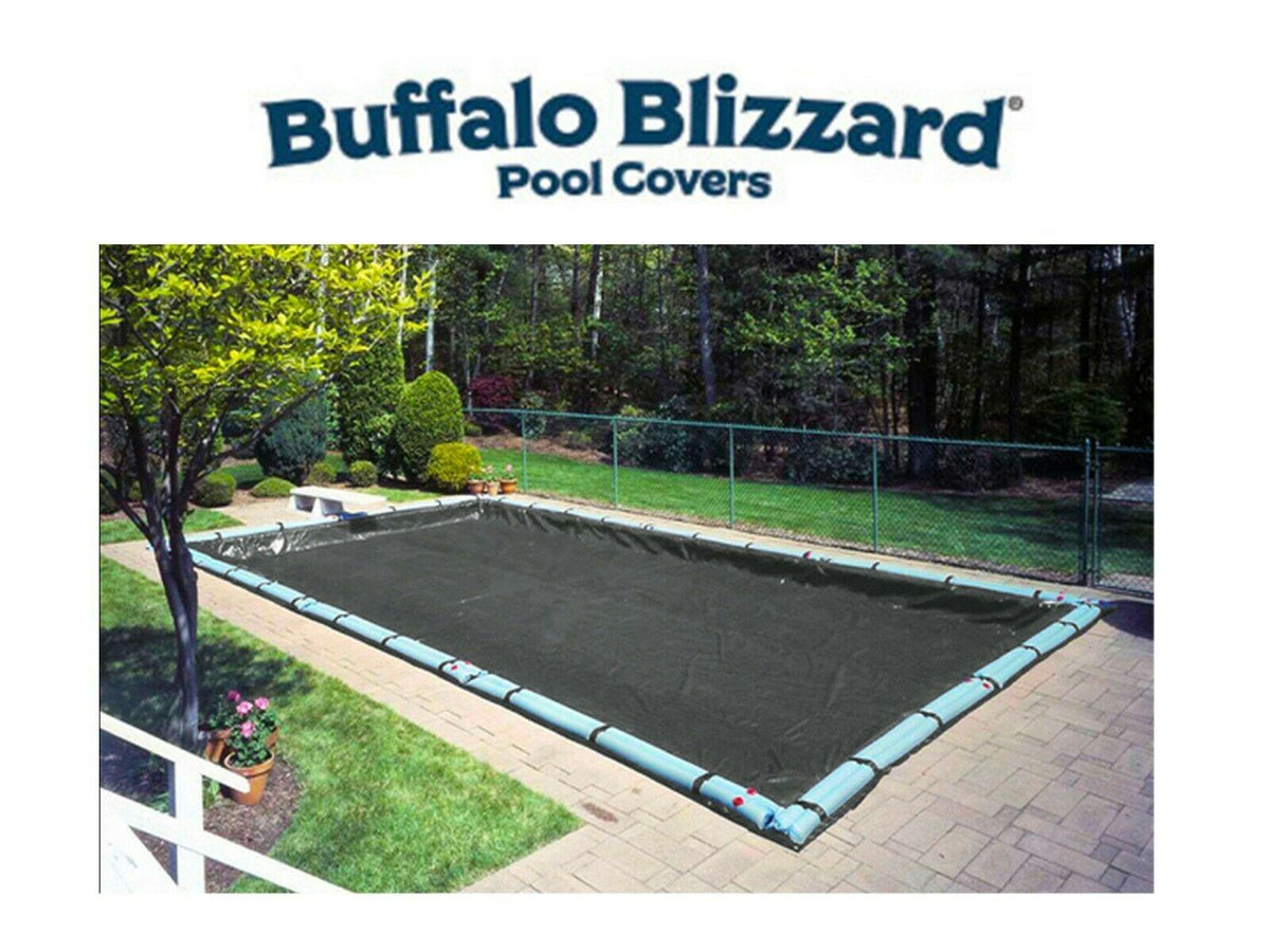 buffalo blizzard micro mesh rectangular swimming pool winter cover - 5 yr wty