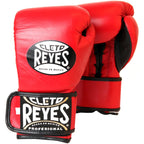 Cleto Reyes Lace Up Hook and Loop Hybrid Boxing Gloves - Medium - Red