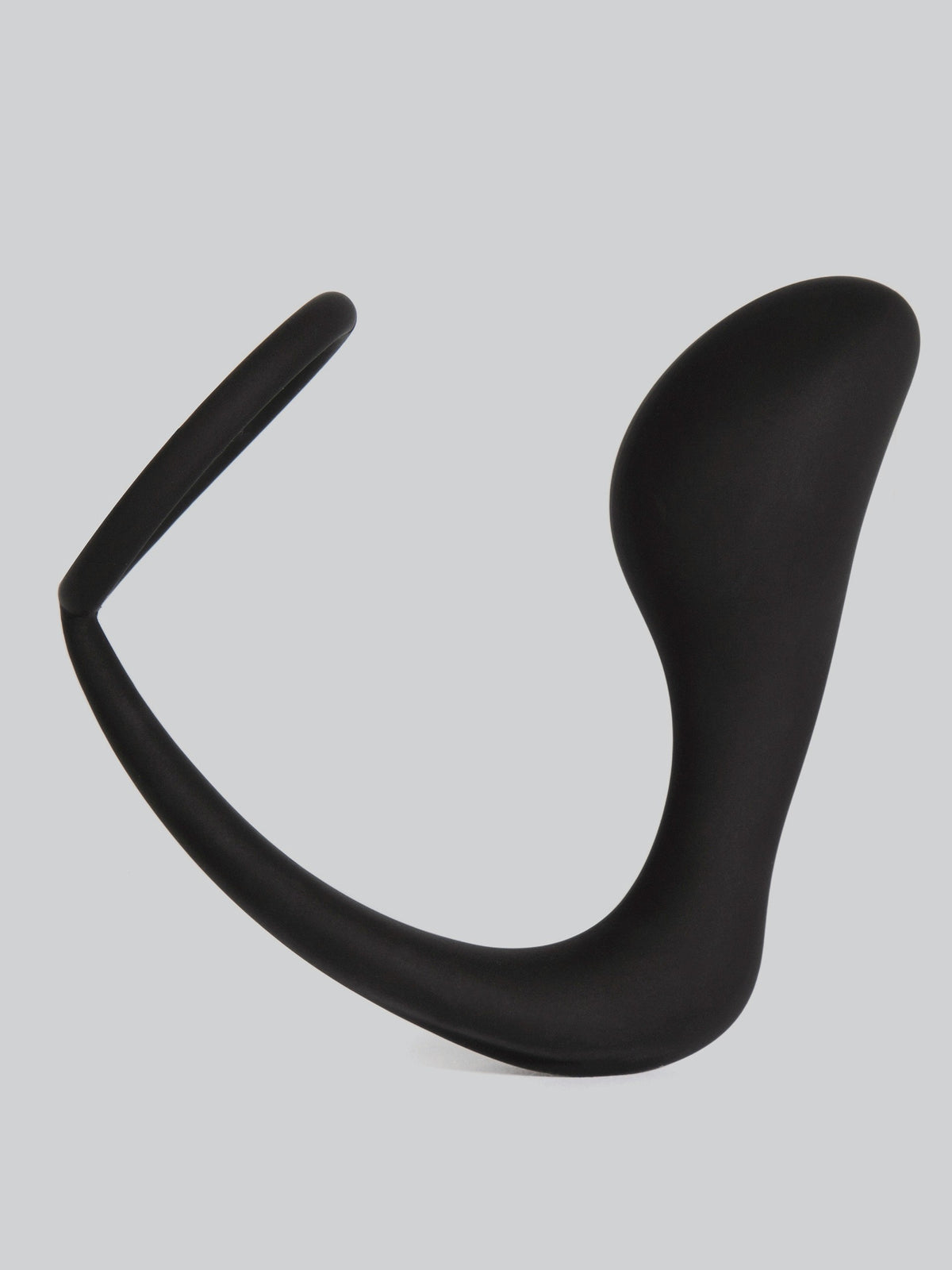 Lovehoney Inside Job Silicone Cock Ring and Butt Plug, Black