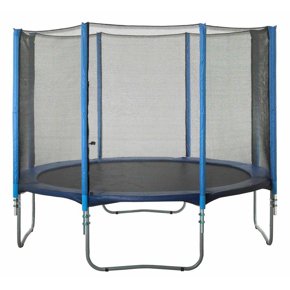 Trampoline Enclosure Set to Fits 13 ft. Round Frames, for 4 or 8 W-Shaped Legs -Set Includes: Net, Poles &amp; Hardware Only