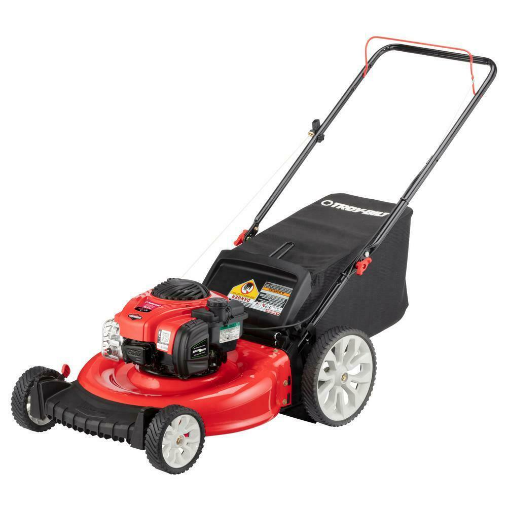 Push Lawn Mower 140 cc Engine Adjustable Cutting Height Gas Powered
