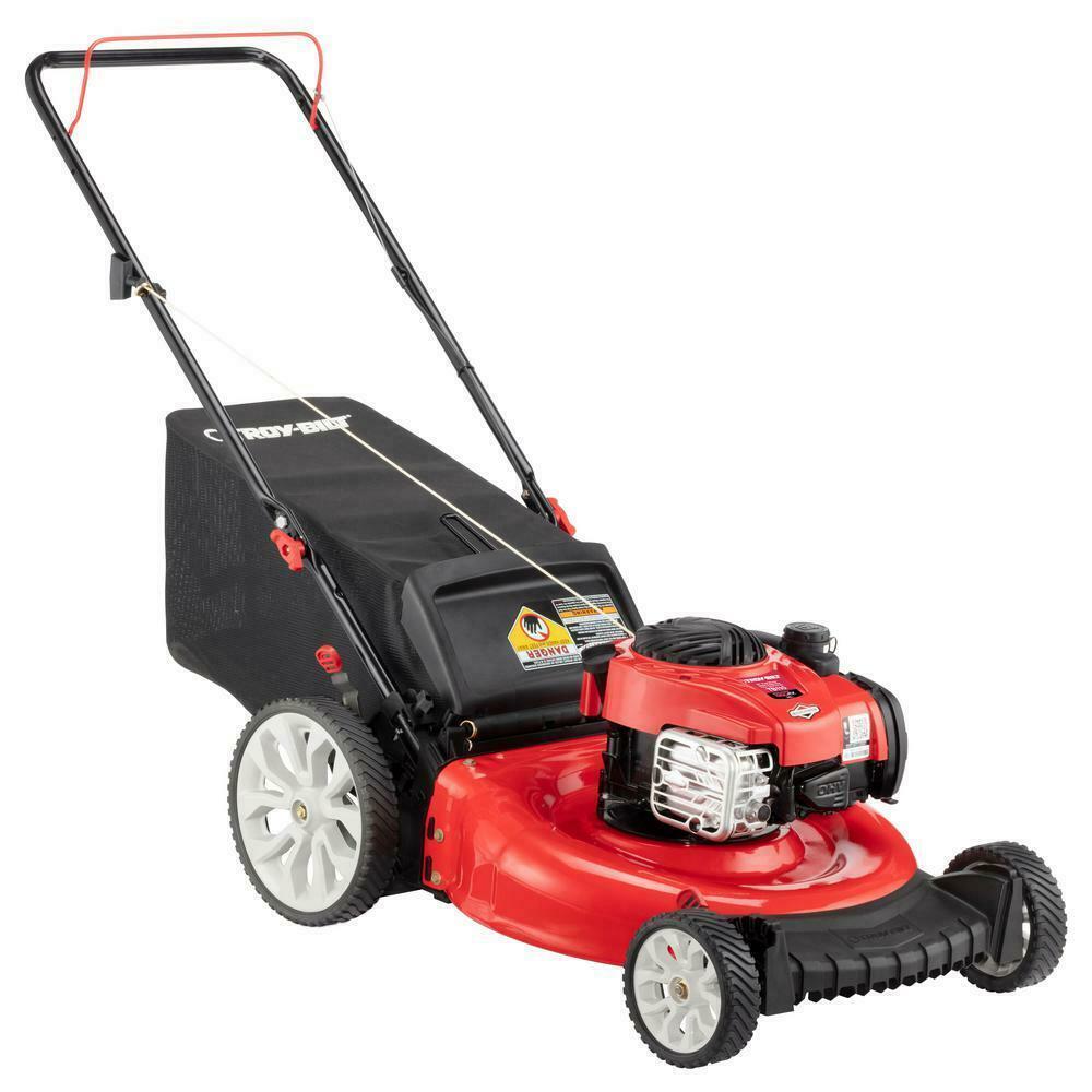 Push Lawn Mower 140 cc Engine Adjustable Cutting Height Gas Powered