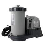 intex krystal clear 2500 gph pool filter cartridge pump with timer (2 pack)
